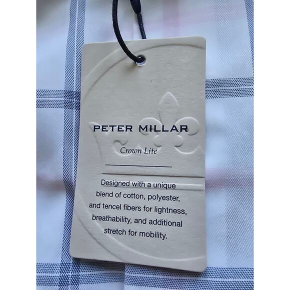 Peter Millar Crown Lite Long Sleeve Button-Down Shirt Men’s XL Stretch business - Picture 4 of 7
